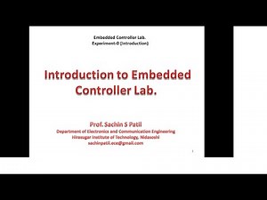 0 Embedded Controller Lab LPC1768 Introduction _ Prof. Sachin Patil