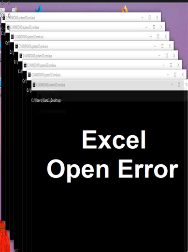 Fix Excel Opening Error Using a Batch File and Open a Specific File #Excel
