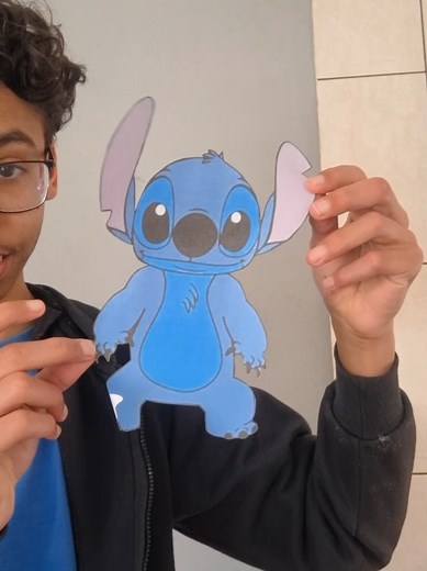 Bora fazer o stitch de papelão?😄 PARTE 1 #stitch #disney