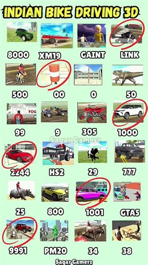 Real Cheat code 💥Indian bike driving 3D All New Cheat code update + plugin cheat code #shorts