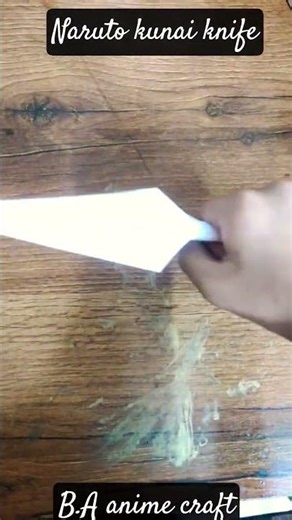 Naruto kunai knife craft #anime # #naruto #kunaiknife #craft #shortvideo #viralshorts