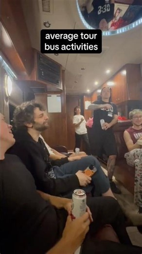 “I hear rock bands party hard!” no they mostly do this