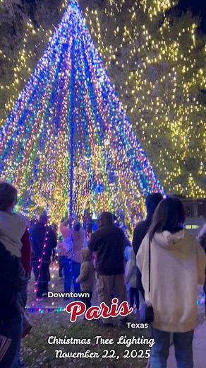 40K views · 608 reactions | Paris Texas Main Street Hosted Annual Christmas Tree Lighting - Make sure to check them out for more events in Paris, Texas! | Discoverparistexas | Facebook