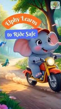 Elphy Learns to Ride Safe🐘🏍️My Daffodils World | Slow Rides Safe Heads Happy Hearts ❤️#kidslearn