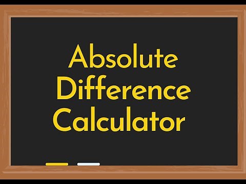 Absolute Difference Calculator