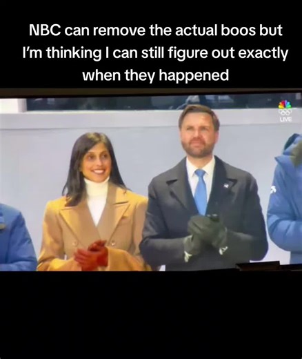 NBC can remove the actual boos but I’m thinking I can still figure out exactly when they happened. #olympicgames #winterolympics #openingceremony