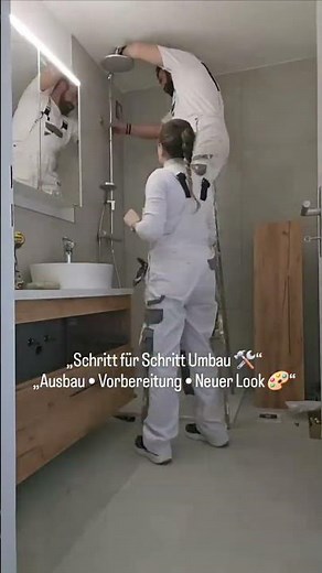 Aus einer alten Badewanne wurde eine moderne Dusche! 🚿✨