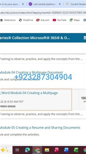 SAM Word Module 4 Creating a Multipal Document