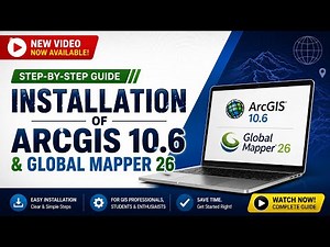 | How to Install ArcGIS 10.6 & Global Mapper 26 | Complete GIS Setup Guide | Link in description👇 |