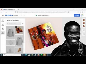How to create Mockup on FREEPIK - Realistic Ringed Notebook