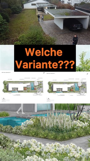 GARTENPLANUNG bei der fantastischen @gina.sandrin 💚 Bevor ich euch die aktuelle Gartenplanung zeige, möchte ich einfach mal Danke sagen. 🙏🙏🙏 Dass ihr mich bei Gina empfohlen habt, als sie nach einem guten Gartenplaner gefragt hat, bedeutet mir unglaublich viel. Das zeigt mir, dass ich eine starke, loyale Community habe – und genau das macht hier so Spaß! Nun zum Projekt: Die besondere Herausforderung war die Ausrichtung von Haus und zukünftigem Poolhaus (aktuell noch Carport) – beide stehen 