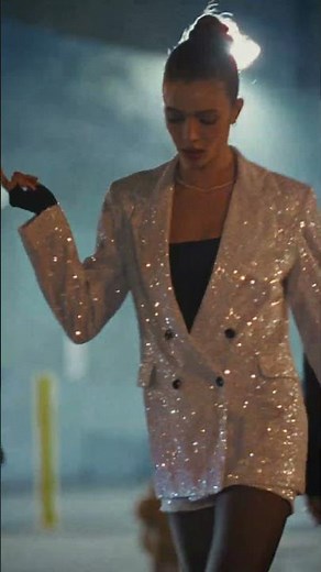 ✨ City Cool Sparkle ✨ Double Breasted Sequin Blazer in Silver 🌆✨