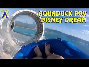 AquaDuck Water Coaster POV on the Disney Dream - Disney Cruise Line