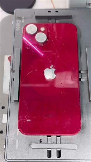 iPhone 13 product red back penal remove