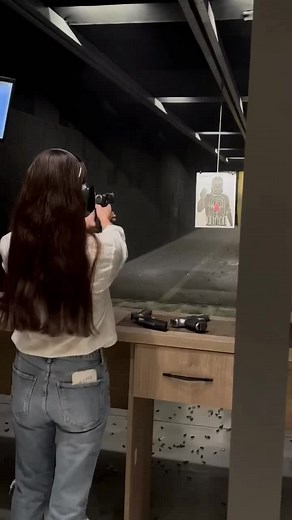 Shooting Range Practice with Handgun Techniques