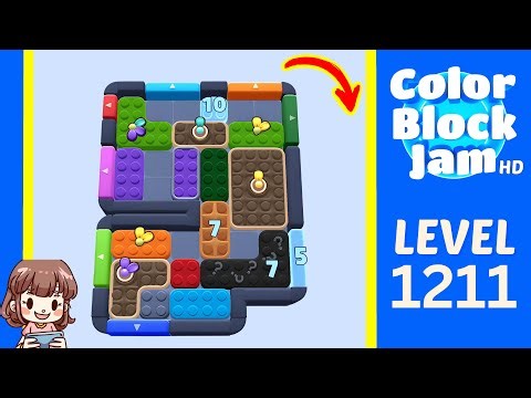 Color Block Jam Level 1211 Solution Walkthrough