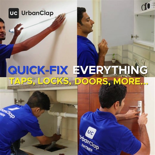 Get Plumbers, Electricians and Carpenters on UrbanClap! ✅Verified Professionals ✅30 Days Service Guarantee ✅At your Doorstep in 2 Hours Limited Slots Available. Book now to give it a try! | Urban Company