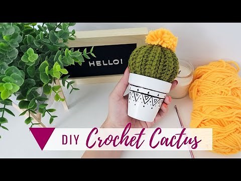 Crochet Cactus Adjustable For Any Small Pot! - Free Crochet Pattern