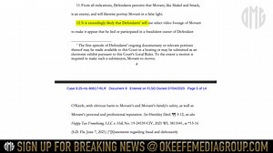 Former Project Veritas Chief Strategy Officer Barry Hinckley Asks Judge to Block Deposition Recording, Says It Might “Annoy” Him and Be Too “Embarrassing” if Publicly Seen Read the Full Article at: https://okeefemediagroup.com/former-project-veritas-chief-strategy-officer-barry-hinckley-asks-judge-to-block-deposition-recording/ Support the Mission, Join the Movement: https://okeefemediagroup.com/get-full-access/ | Okeefe Media Group