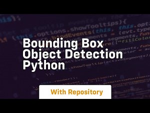 bounding box object detection python