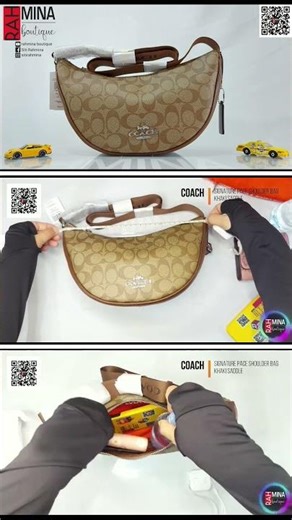 coach signature pace shoulder bag I review I unboxing #shorts