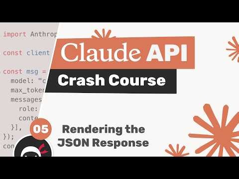 Claude API Crash Course #5 - Rendering the Response as HTML