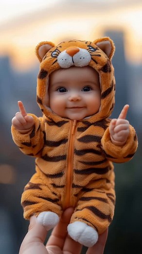 AI-made Cute baby 👶 Eeny meeny miny moe 🐯#cutebaby #babyvideos #babyreels #funnybaby #babiesofinstagram Note: This baby is not real — we made this video with AI. | Cute Clickz