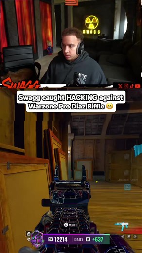 Swagg's just had WALL HACKS show up on stream while fighting Warzone Pro Diaz Biffle 🤯 #swagg #swaggclips #diazbiffle #blackops7 #havenshollow