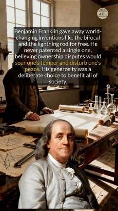 12K views · 173 reactions | Ben Franklin gave away inventions like the lightning rod, but which one do you feel was most impactful? #historyfacts #didyouknow #historical | Ancient Civilizations and Archaeology | Facebook
