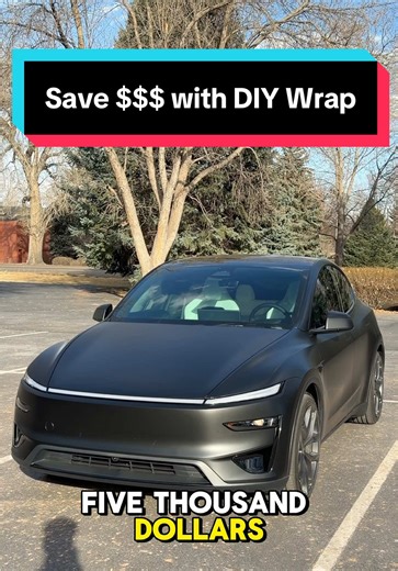 The Model Y Performance looks soo good in matte 😮‍💨 #tesla #modely #teslatok #carsoftiktokchallenge #paintprotectionfilm