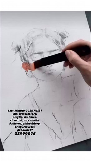 Last-Minute GCSE Help? Art, watercolors, acrylic, sketches, charcoal, mix media, Patterns, embroidery, or coursework deadlines? Get fast feedback & boost your grade! #QatarArtTutor • #GCSEArtdubai • #FashionDesignCourse • #TextilesPortfolioHelphh | Gohar Arslan