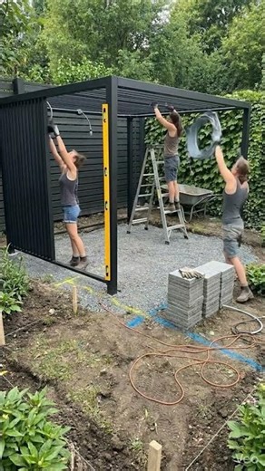 Modern Pergola Garden Design Small Luxury Outdoo