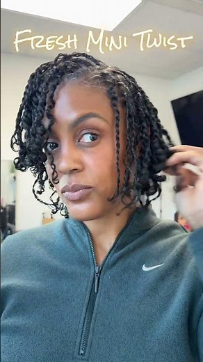 Mini Two Strand Twists on Natural Hair #naturalhair #naturalhairstyles #minitwists