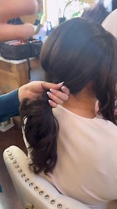 The perfect pony ❤️😊 #kellgrace #updo #tutorial #hair #updotutorial #braid #braids #hairstyle #style #stylist #hairstylist #blondehair #hairup #hairtrends #bridalhair #bridehair #bridesmaidhair #fringe #bangs #formalhair #makeup #americansalon #modernsalon #behindthechair #parkave #salon #haireducation #hairshow #simpleupdo | KellGrace