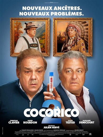Cocorico 2, a family comedy starring Christian Clavier and Didier Bourdon