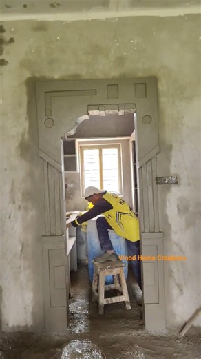 Indiramma House Kitchen Room Small Arch Design Work | Simple Cement Arch Preparation 2026