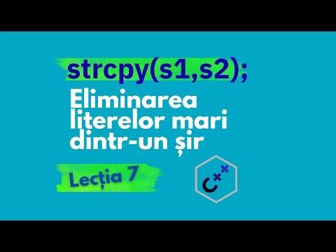 C++ – Cum eliminăm literele mari dintr-un șir? (strcpy + isupper)