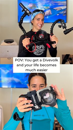 DIVEIN.com on Instagram: "Are you a smart diver? 🤿 📸 🫠 Diver A: Carry heavy housing. Clean housing. Carefully remove the camera. Eject SD card. Transfer files. Finally…ready to share & post. 😎Diver B : Tap. Airdrop. Done. Smartphone = smart divers. The DiveVolk SeaTouch 4 Max lets you shoot underwater content and share it instantly—because your phone is your camera. Full touchscreen, no fuss. 💡📱💦 Let us know in the comments, are you Diver A or Diver B? … #DiveVolk #UnderwaterFilming #Scub