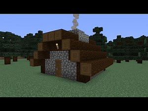 How To Build a Minecraft Taiga Village Medium House 4