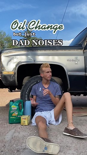 Some noises are just obligatory when you’re under a vehicle #fyp #comedy #foryou #car #truck #dadnoises