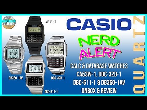 Can't Buy Me Love! | Casio's Best Calculator & Database Watches Comparison, Unboxing & Review