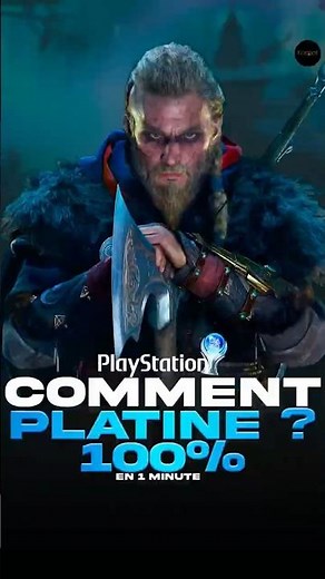 How to platinum Assassin's Creed Valhalla in one minute? #gaming #games #playstation5