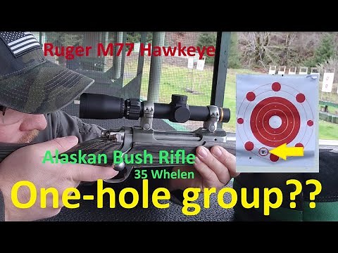 Ruger M77 Hawkeye Alaskan Bush Rifle 35 Whelen Sight-In and Ammo Testing