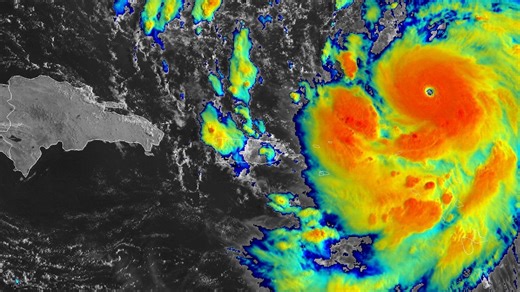 Hurricane Erin strengthens moving north of Puerto Rico