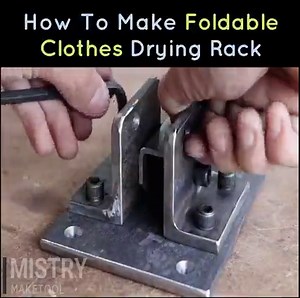 Wall Mount Clothes Drying Rack | Mistry MakeTool