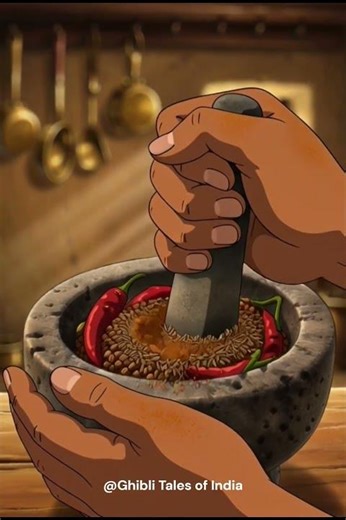 The beauty of Indian Villages 🤩❤️ video linked below 👇 #ghiblistyle #comfortfood #cooking #asmr