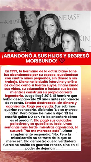 Diane Lane lección de perdón familiar