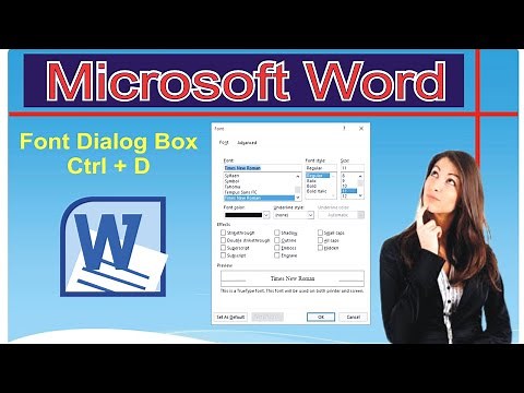 Dialog box font dialog box and character spacing complete settings in MS Word (Lesson 8)