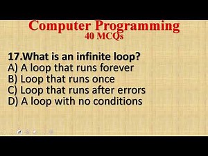 40 MCQs Computer Programming Part Two