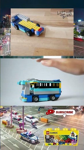 Learn how to build a bus using LEGO Classic 10696 #lego #レゴ #legomoc